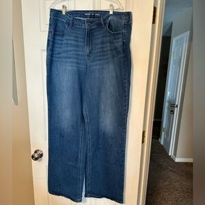 Old Navy High Rise Wow Wide Leg Jeans - Size 18 Tall - 33” inseam